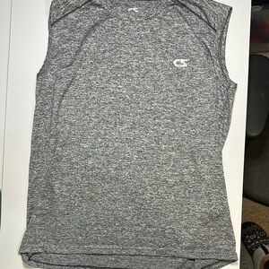 Gray Sleeveless Athletic Top